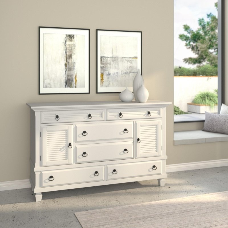 Winchester Dresser, White - FCHF CITY