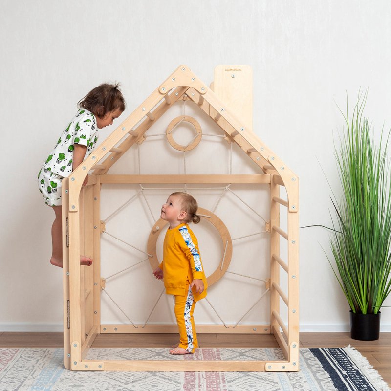 Wooden Climbing Playhouse - FCHF CITY