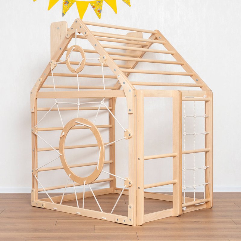 Wooden Climbing Playhouse - FCHF CITY