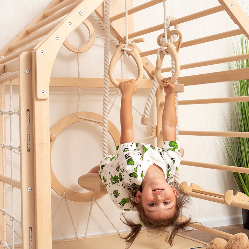Wooden Climbing Playhouse - FCHF CITY