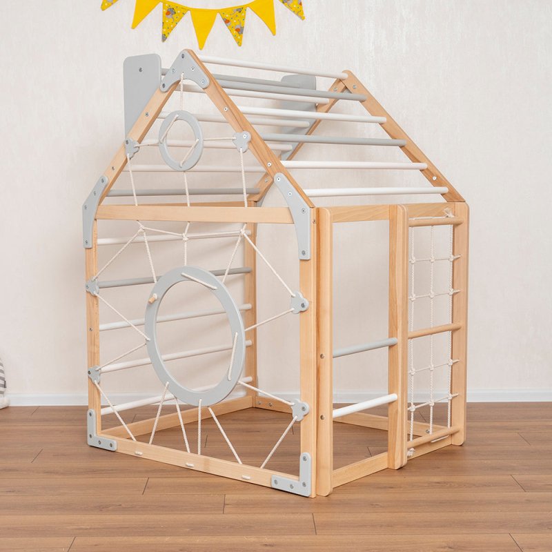 Wooden Climbing Playhouse - FCHF CITY