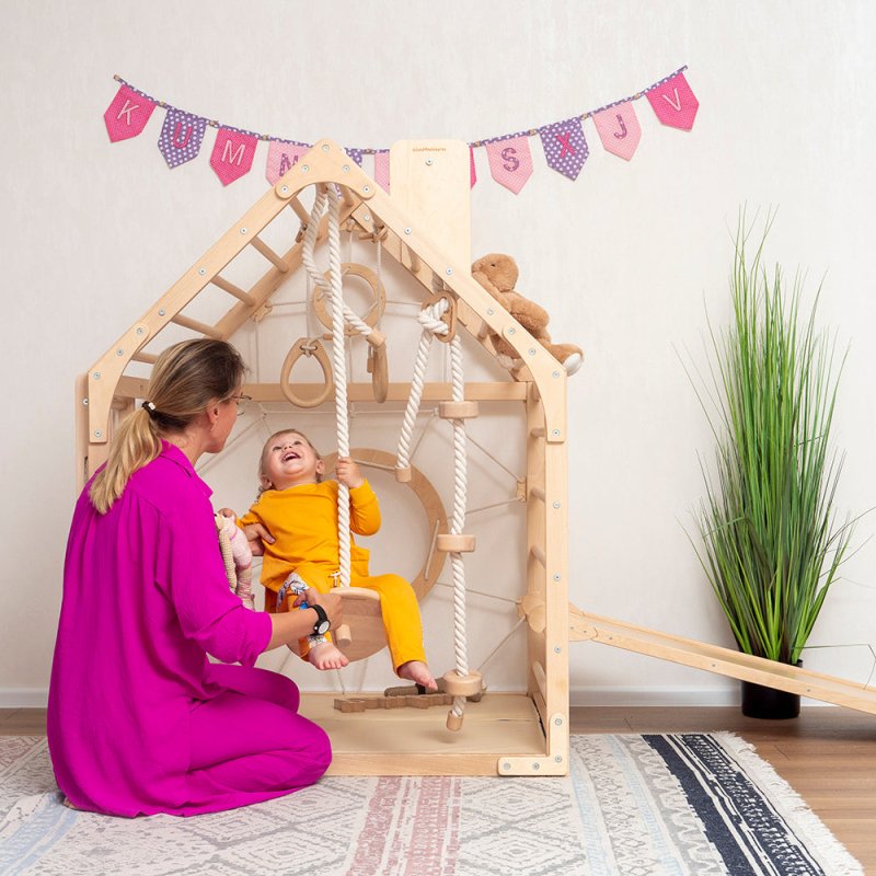 Wooden Climbing Playhouse - FCHF CITY