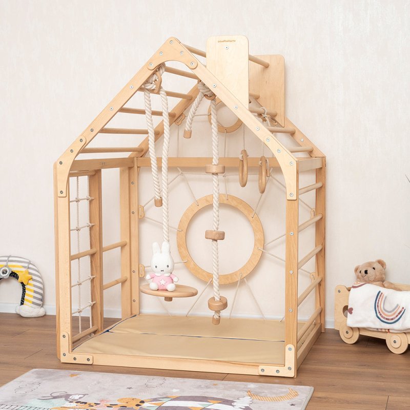 Wooden Climbing Playhouse - FCHF CITY