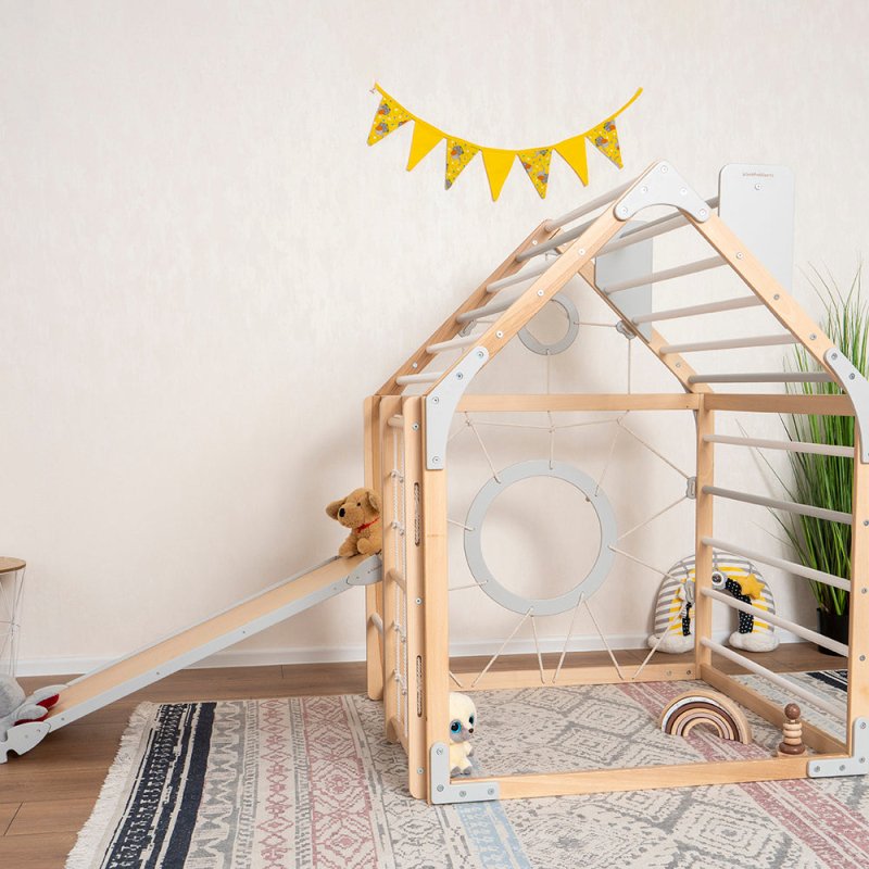 Wooden Climbing Playhouse - FCHF CITY