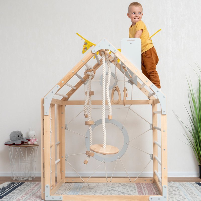 Wooden Climbing Playhouse - FCHF CITY