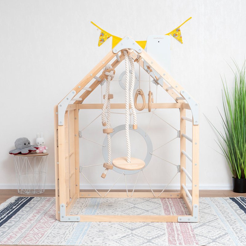 Wooden Climbing Playhouse - FCHF CITY