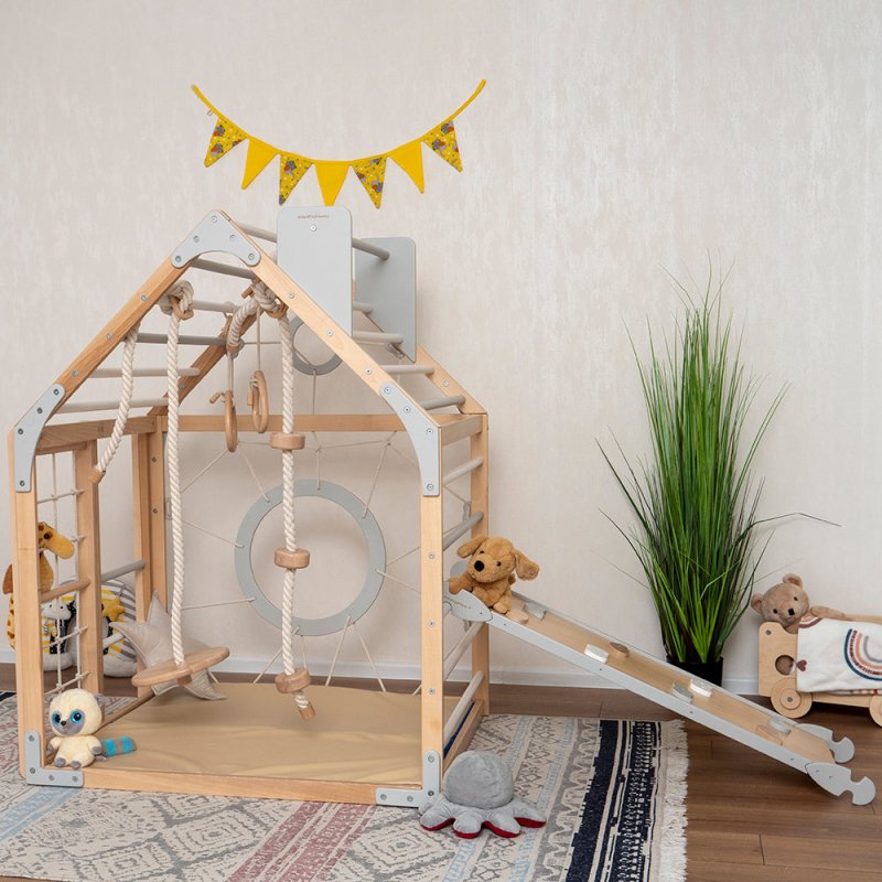 Wooden Climbing Playhouse - FCHF CITY