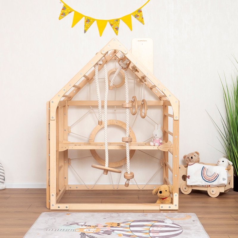 Wooden Climbing Playhouse - FCHF CITY