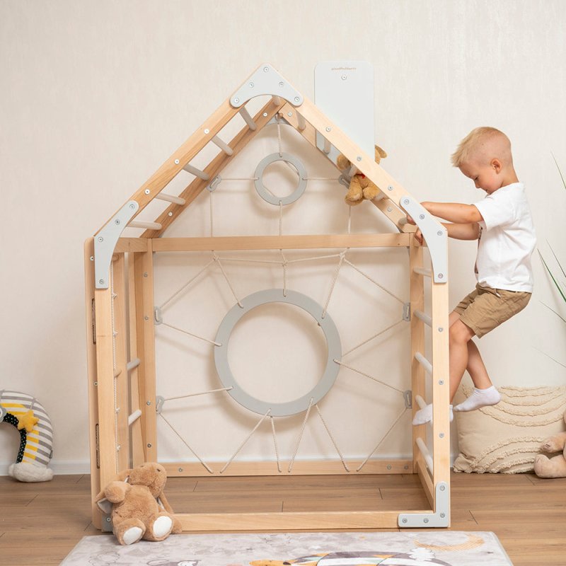 Wooden Climbing Playhouse - FCHF CITY