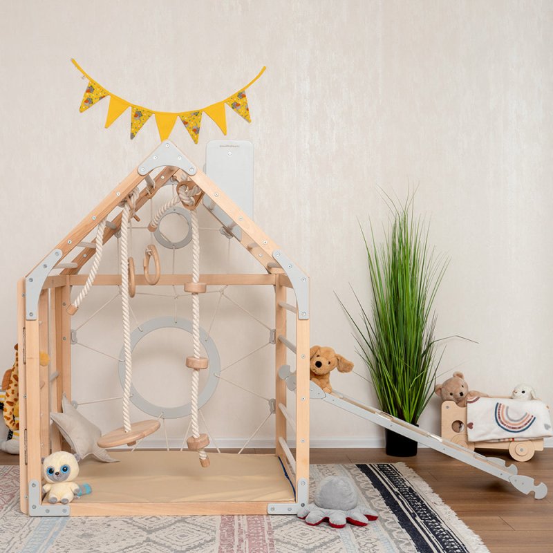 Wooden Climbing Playhouse - FCHF CITY
