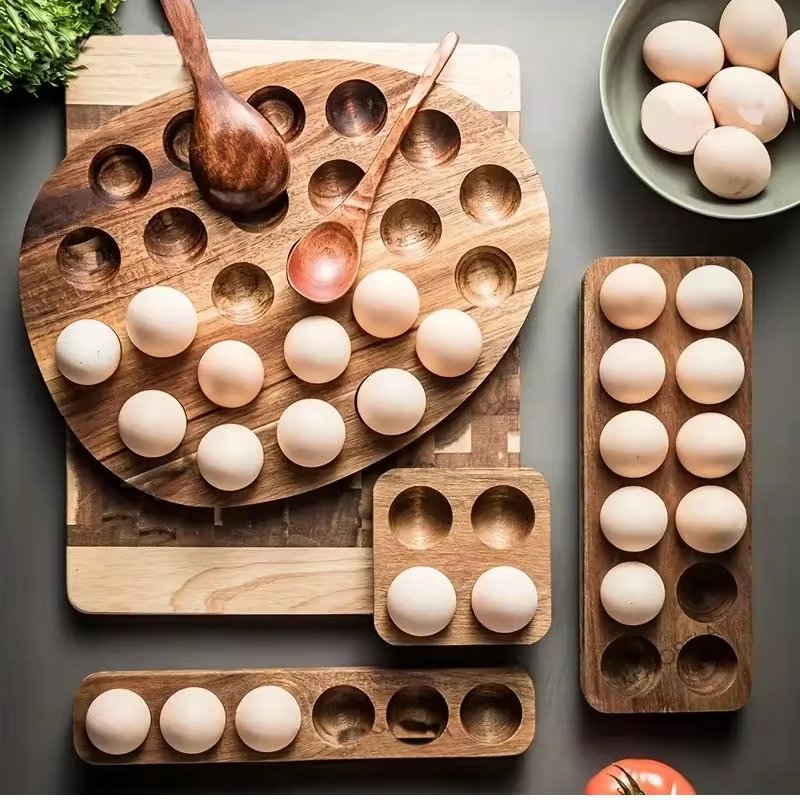 Wooden Egg Organizer - FCHF CITY