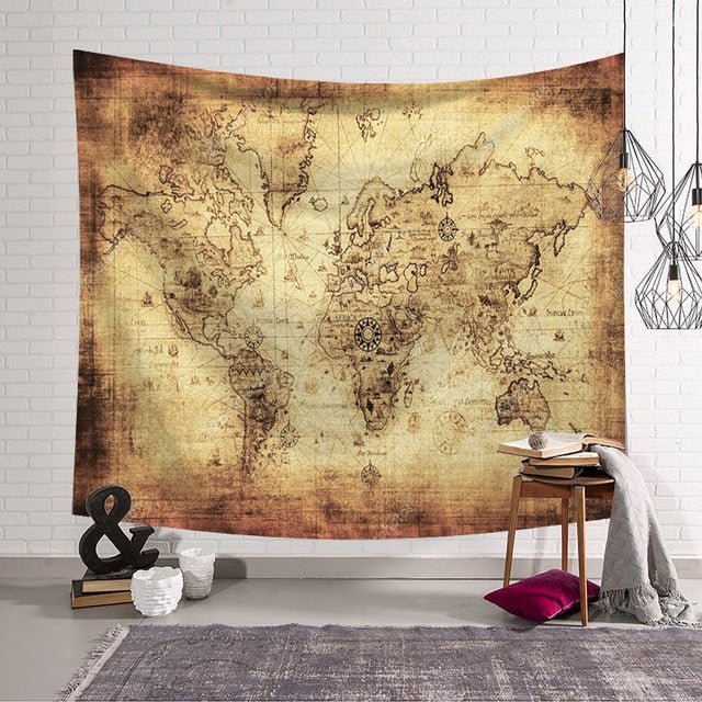World Map Tapestry - FCHF CITY