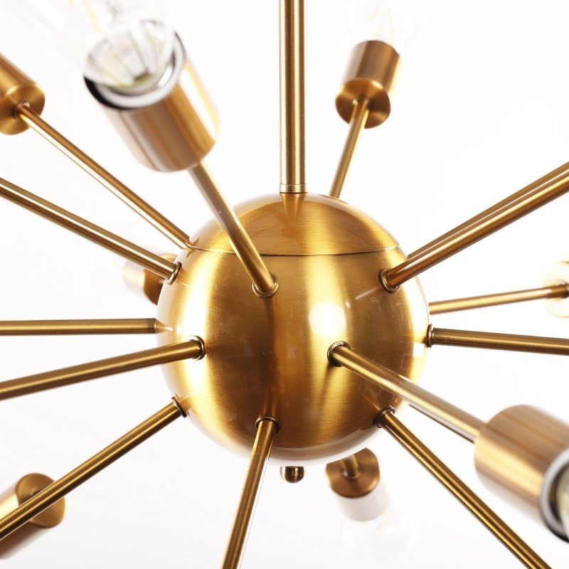 Yervant 18 - Light Brass Sputnik Sphere Chandelier - FCHF CITY