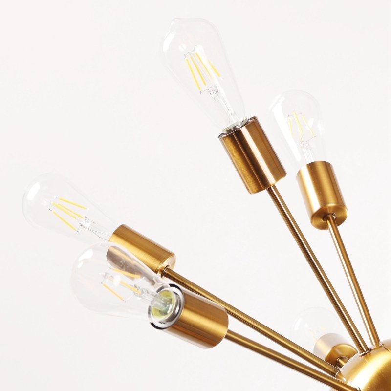 Yervant 18 - Light Brass Sputnik Sphere Chandelier - FCHF CITY