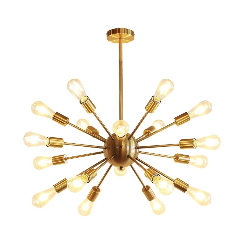 Yervant 18 - Light Brass Sputnik Sphere Chandelier - FCHF CITY