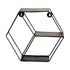 10” Black Matte Hexagon Wall Shelf - FCHF CITY
