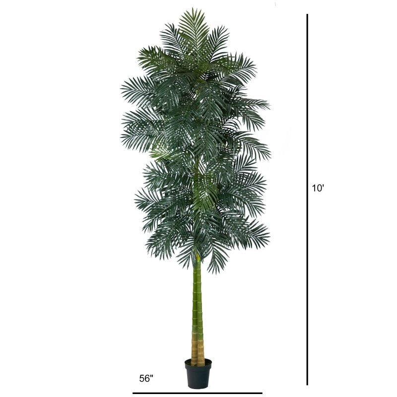 10’ Double Stalk Golden Cane Artificial Palm Tree - FCHF CITY