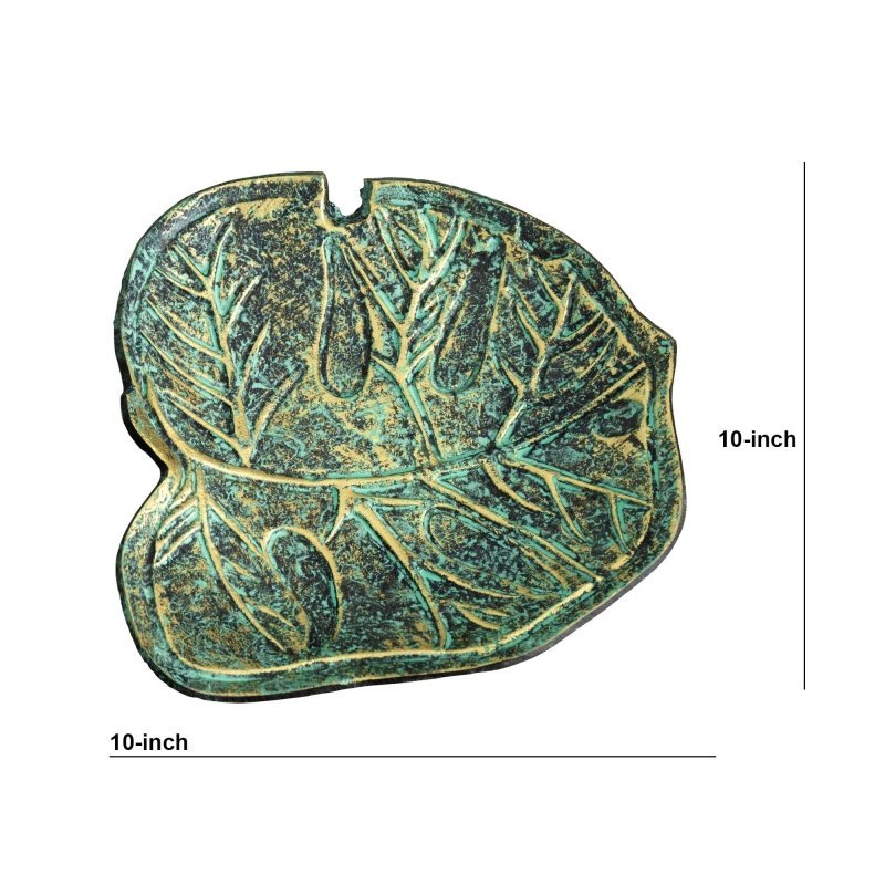 10” Leaf Shaped Decorative Accent - FCHF CITY