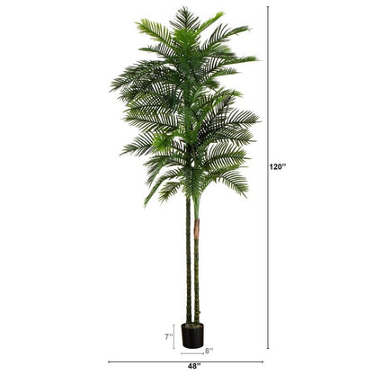 10’ UV Resistant Artificial Double Robellini Palm Tree (Indoor/Outdoor) - FCHF CITY