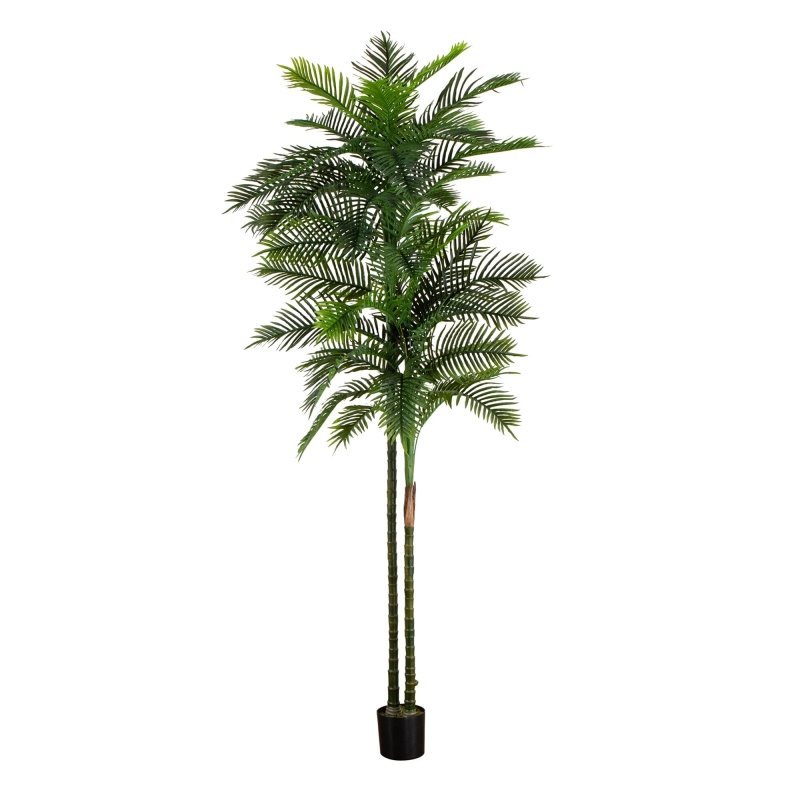 10’ UV Resistant Artificial Double Robellini Palm Tree (Indoor/Outdoor) - FCHF CITY