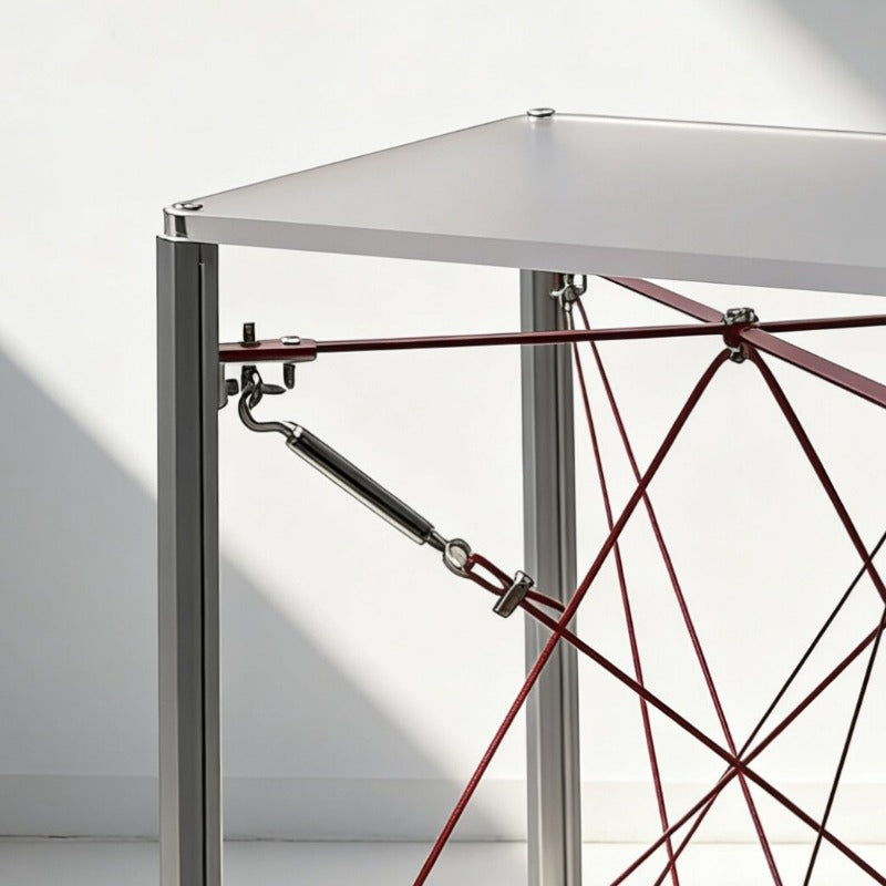 Modern Cable‑Stayed Structure End Table