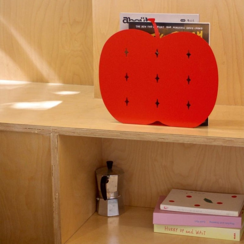 Decorative Apple Desktop Organizer for Files &amp; Tablets