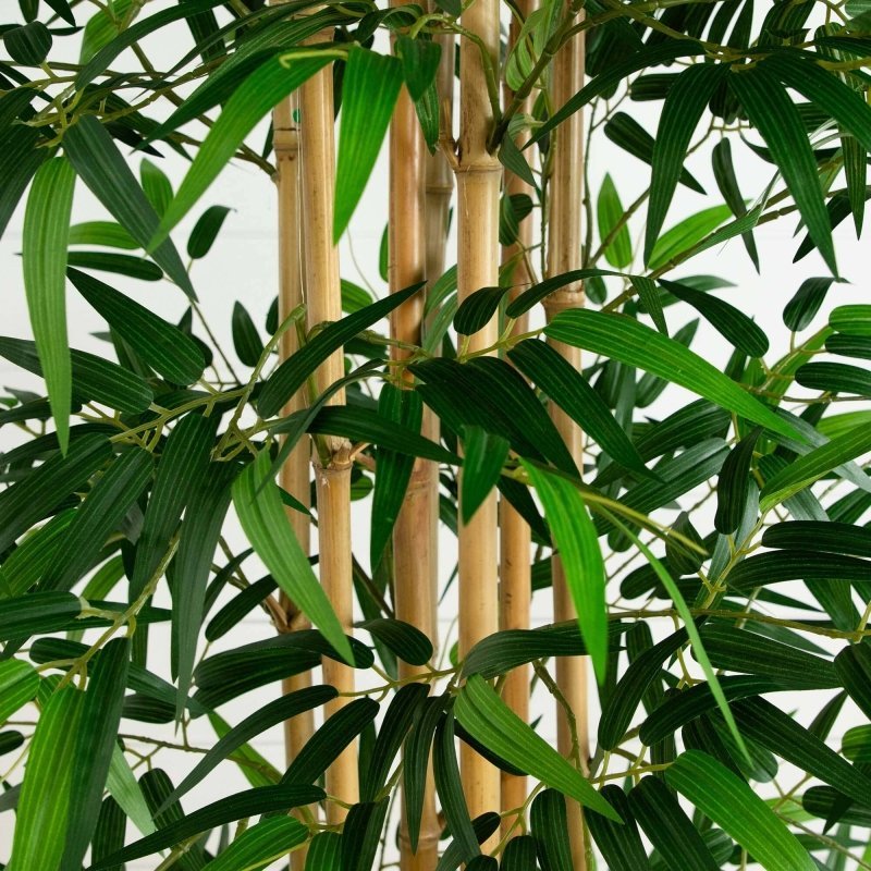 11’ Artificial Bamboo Tree with Real Bamboo Trunks - FCHF CITY