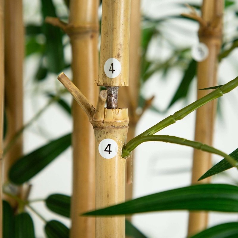 11’ Artificial Bamboo Tree with Real Bamboo Trunks - FCHF CITY