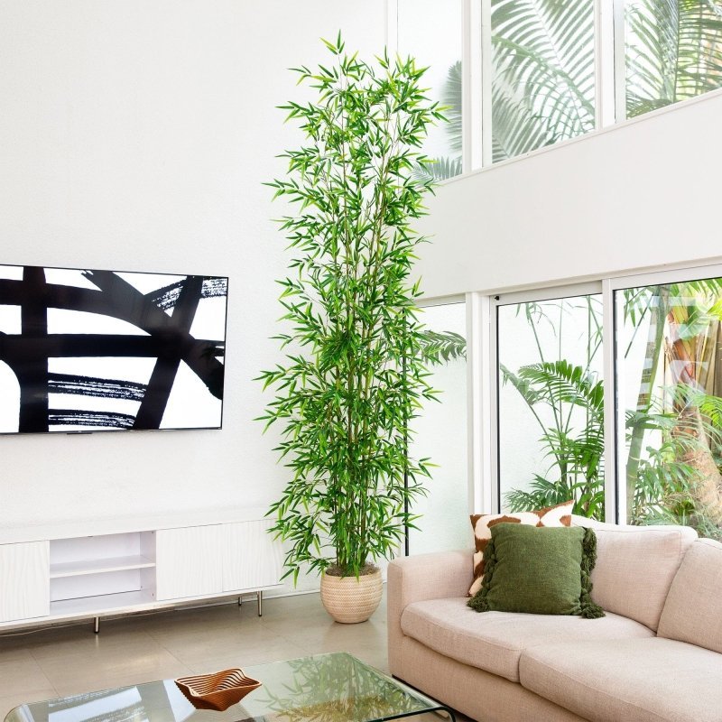 11’ Artificial Green Bamboo Tree - FCHF CITY