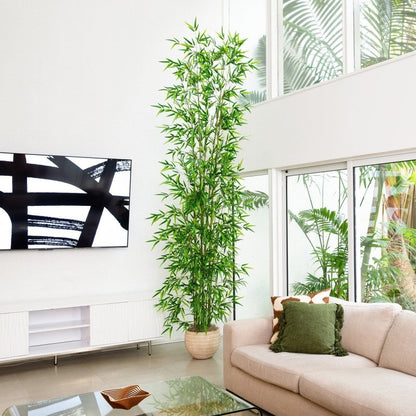 11’ Artificial Green Bamboo Tree - FCHF CITY