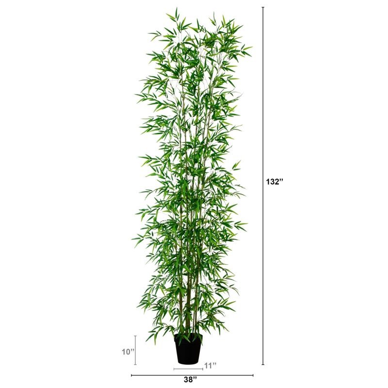 11’ Artificial Green Bamboo Tree - FCHF CITY