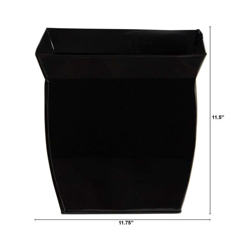 11.75” Fluted Metal Square Planter - FCHF CITY