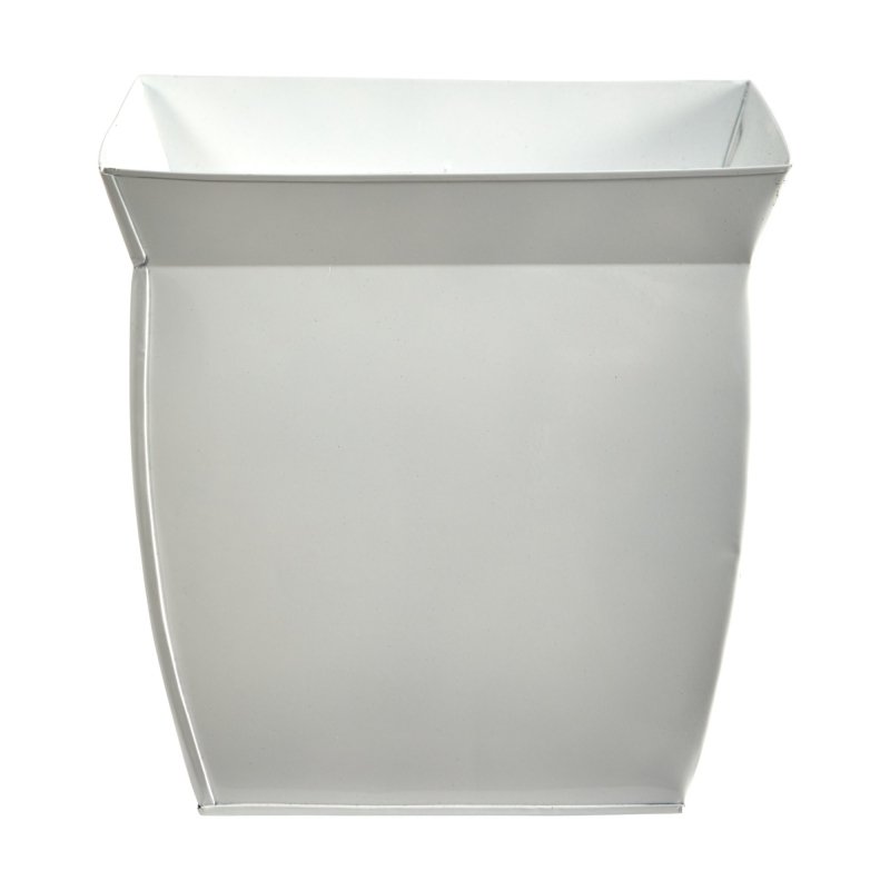 11.75” Fluted Metal Square Planter - FCHF CITY