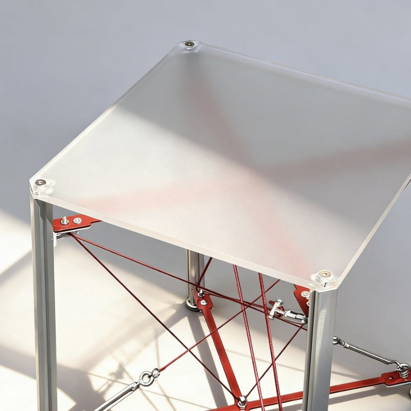 Modern Cable‑Stayed Structure End Table