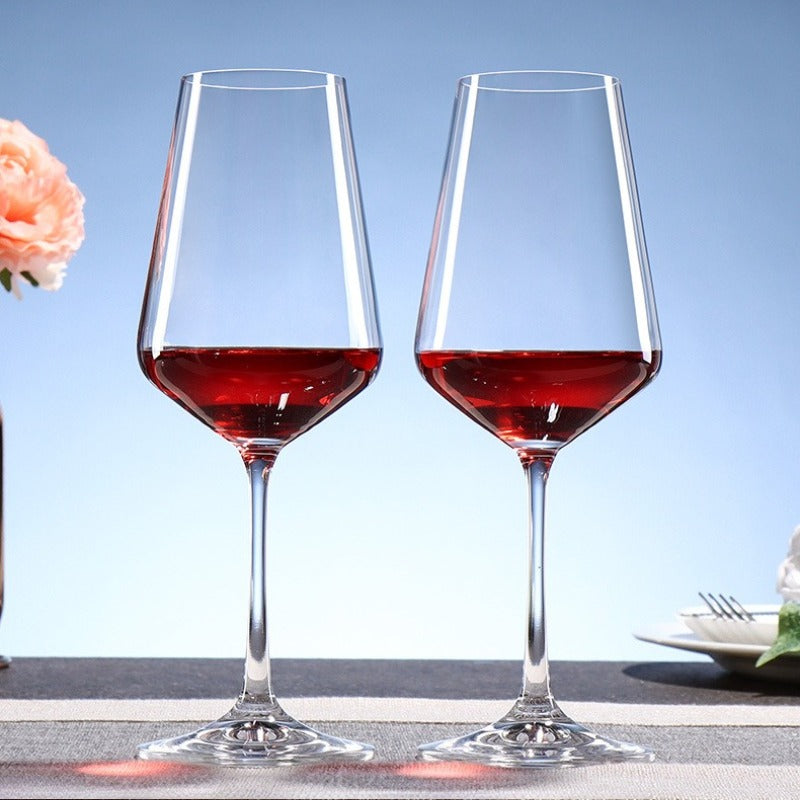 Lead‑Free Crystal Wine Glass &amp; Champagne Flute 2‑Pcs Gift Set