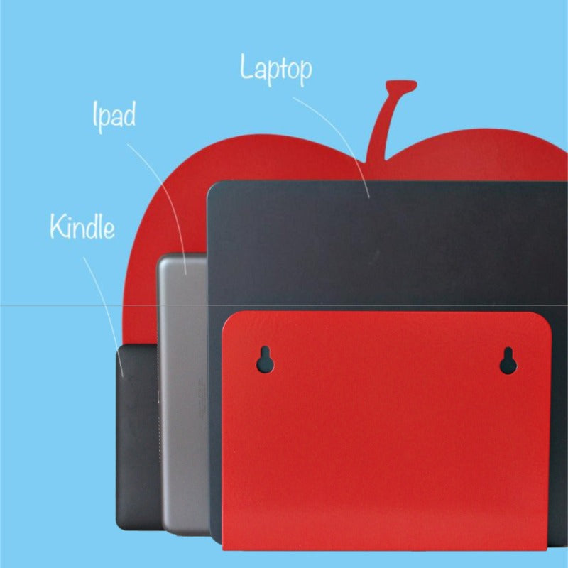 Decorative Apple Desktop Organizer for Files &amp; Tablets