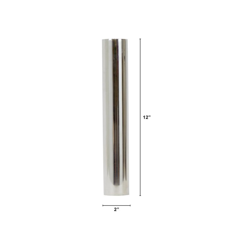 12” Cylinder Chrome Vase - FCHF CITY