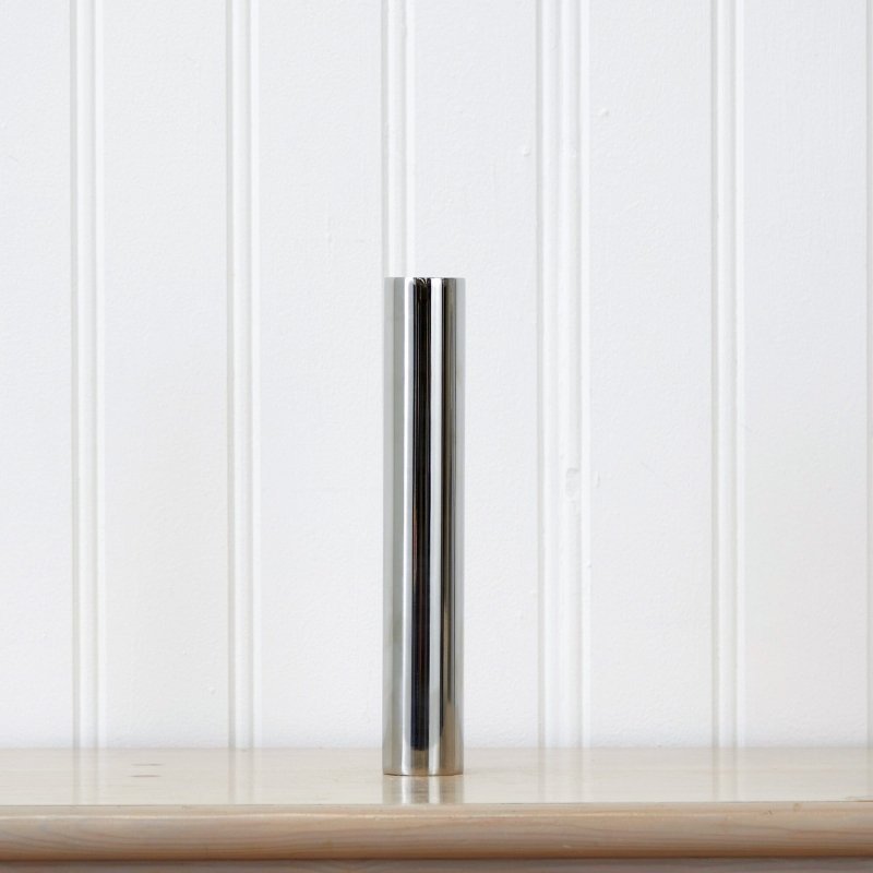 12” Cylinder Chrome Vase - FCHF CITY