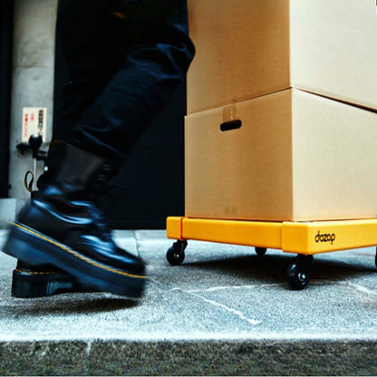 Camping Storage Box Wheeled Base, Foldable Silent Moving Dolly