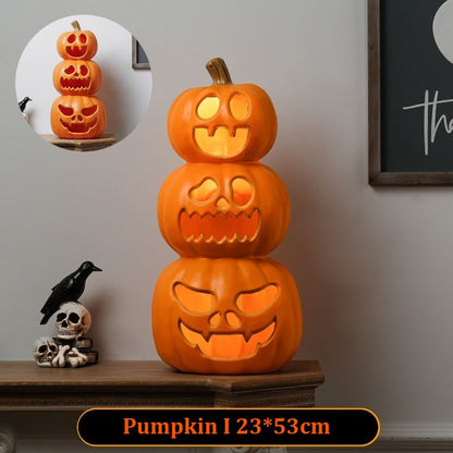 Large Halloween Pumpkin Lantern Decor
