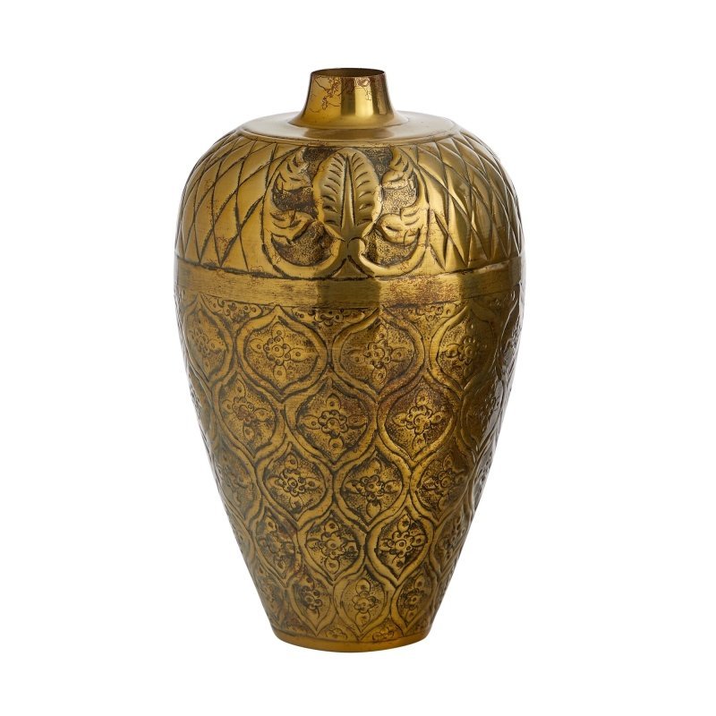 15” Gold Antique Urn - FCHF CITY