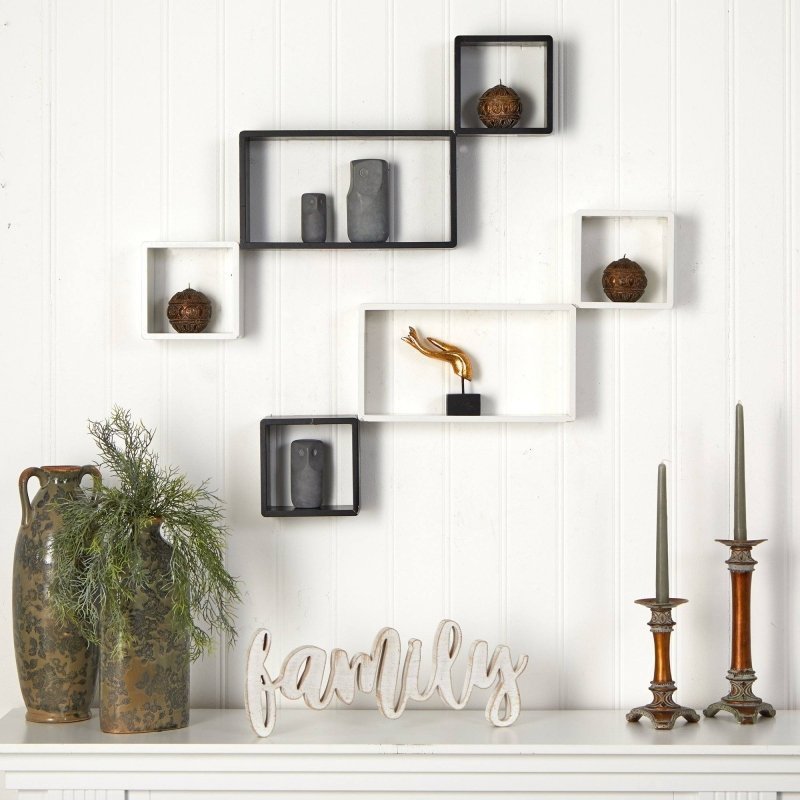 15&quot; Modern Wall Art Décor Floating Shelves (Set of 6)&quot; - FCHF CITY