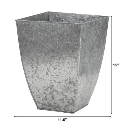 15” Square Tin Planter - FCHF CITY