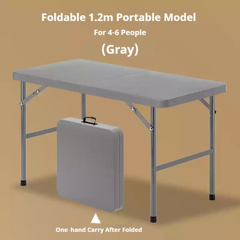 Portable Foldable Dining Table, Heavy‑Duty Height Adjustable Outdoor Table