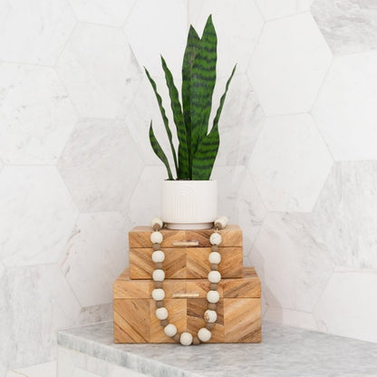16&quot; Artificial Sansevieria Snake Plant with Decorative Planter - FCHF CITY