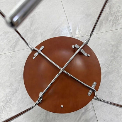 Retro Foldable Stainless Steel Dining Chair