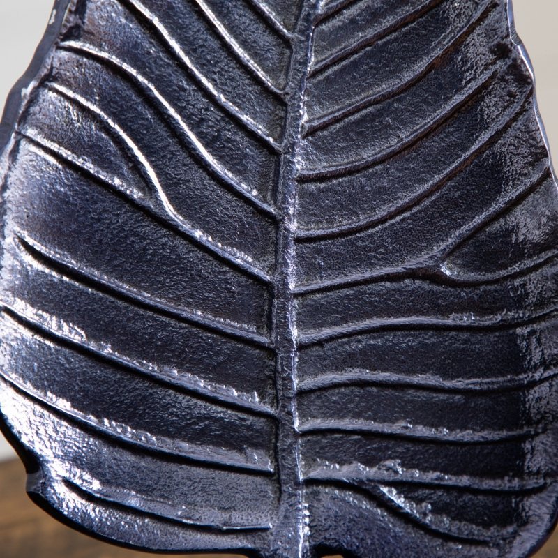 17” Aluminum Bodhi Leaf Decorative Accent - FCHF CITY