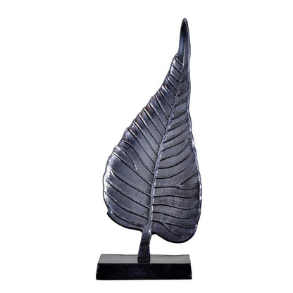 17” Aluminum Bodhi Leaf Decorative Accent - FCHF CITY