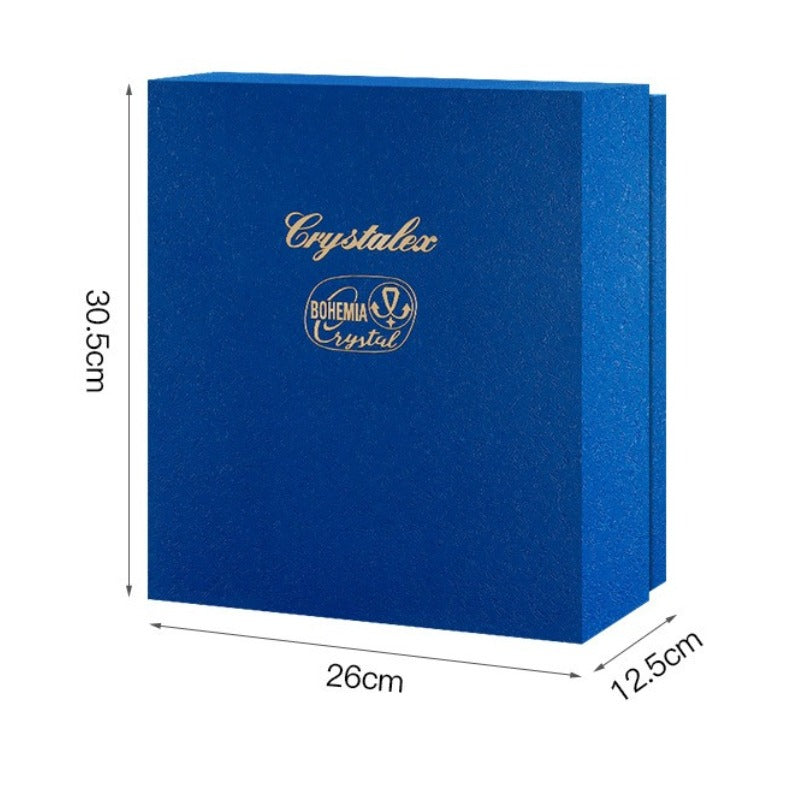 Lead‑Free Crystal Wine Glass &amp; Champagne Flute 2‑Pcs Gift Set