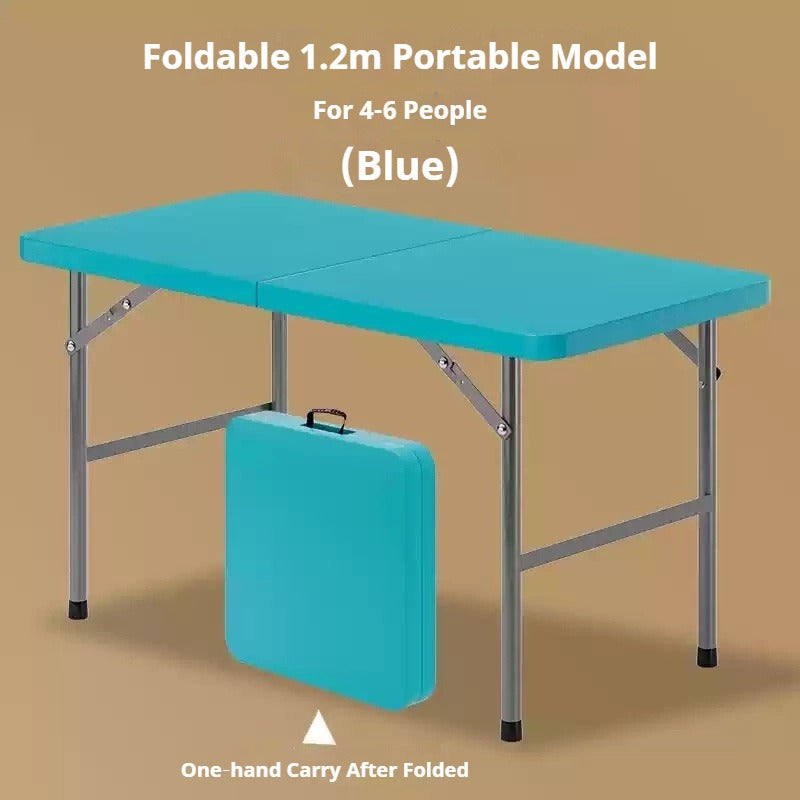 Portable Foldable Dining Table, Heavy‑Duty Height Adjustable Outdoor Table